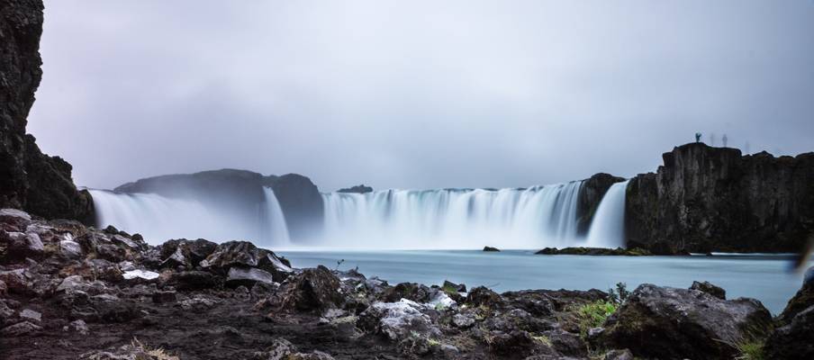 Goðafoss from water level