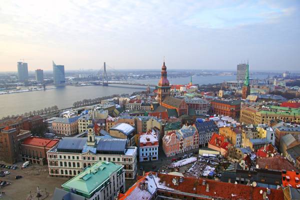 Panorama of Riga from St Peter's church