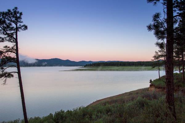 Phillips Lake at sunrise, Oregon