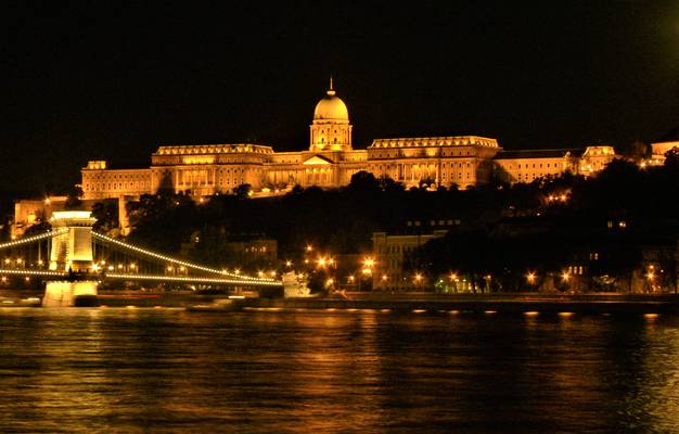 Budapest, evening lights