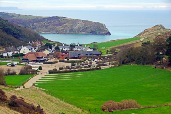 Lulworth Cove from Hambury Tout