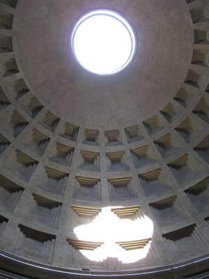 La cupola ed il raggio nel Pantheon (Roma)