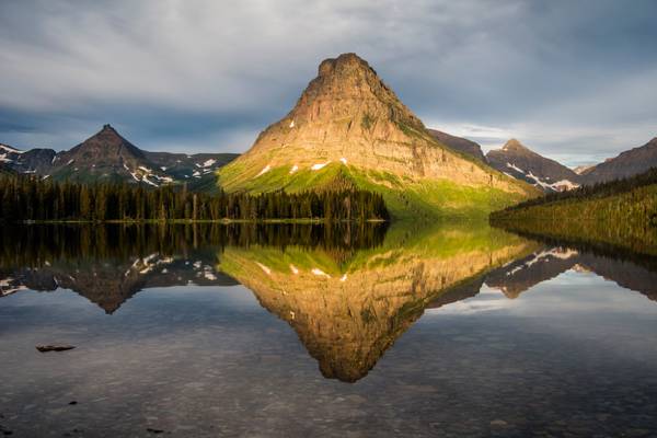 Two Medicine Lake and Sinopah Mountain, early morning (explored)
