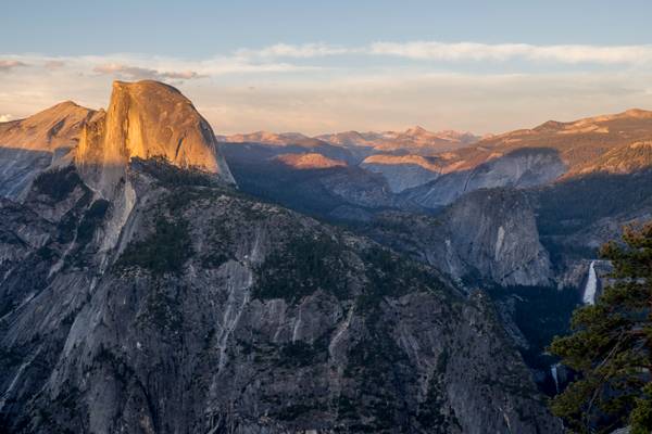 Half Dome at sunset, seen from Glacier Point, Yosemite NP