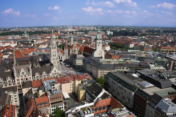 Munich roofs from Frauenkirche