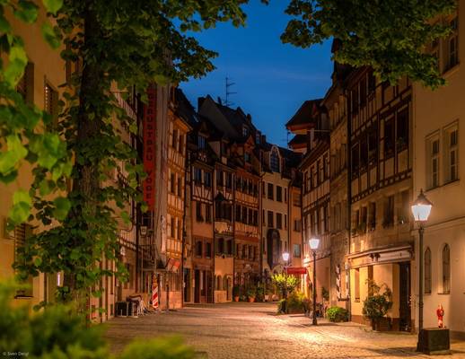 Weißgerbergasse am Morgen [Nürnberg]