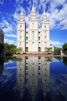 Salt Lake Temple reflecting in the pool, SLC, Utah