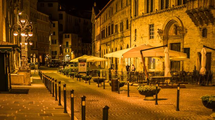 Perugia at night