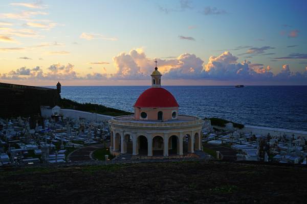 San Juan Old Cemetery at sunset, Puerto Rico