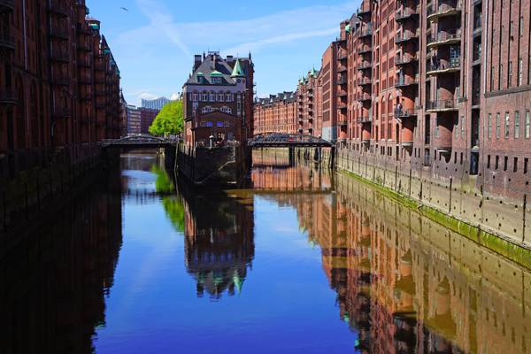 Wandrahmsfleet canal, top photo spot in Hamburg