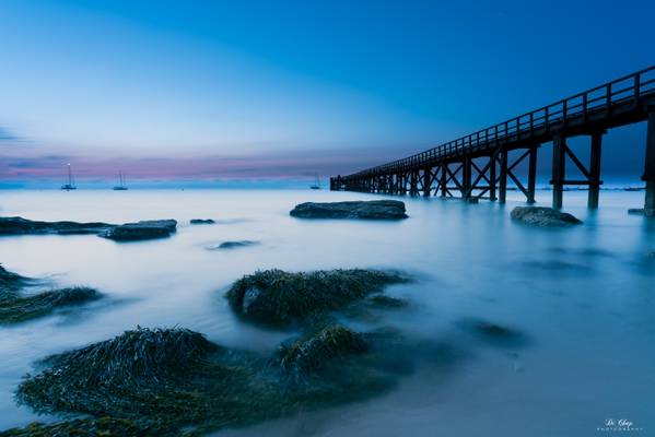 Heure bleue sur la Plage des Dames