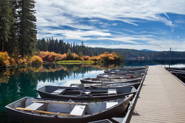 Boat dock Clear Lake, Oregon