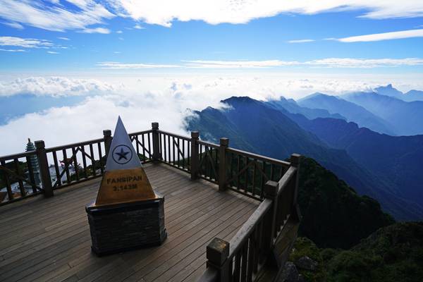 Fansipan, the tallest peak of Indochina, Vietnam