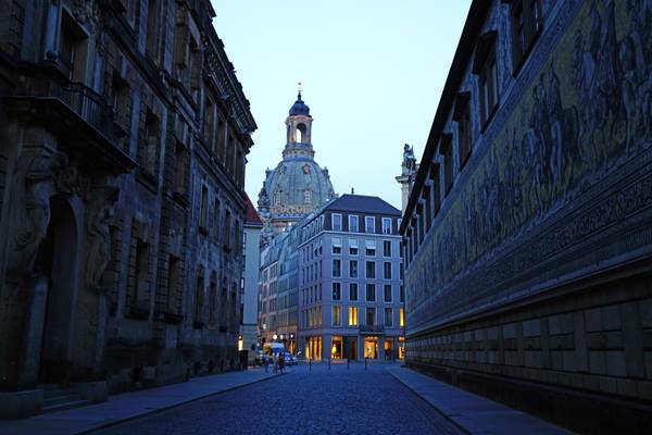 Augustusstraße by the evening, Dresden