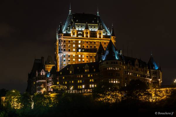 Québec by night: le château Frontenac3