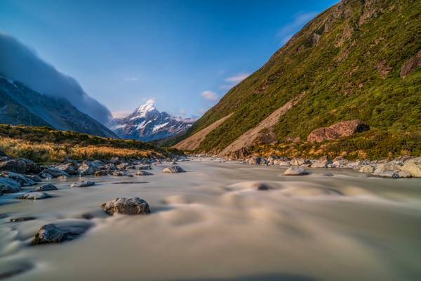 Mount Cook from Hooker river