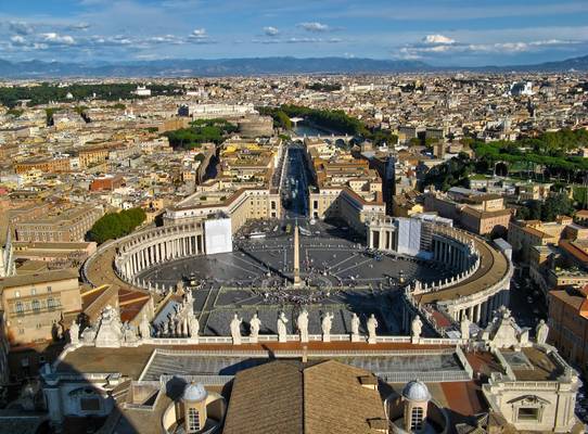 Cartolina dal Cupolone del Vaticano (HDR)