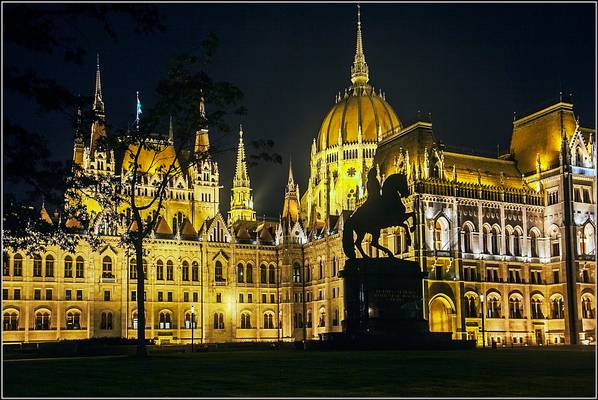 Night view of Parliament