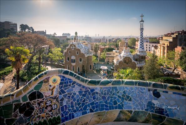 Looking over Barcelona from Park Güell