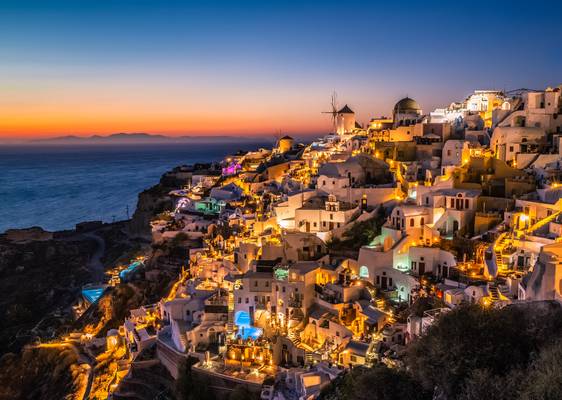 Oia at twilight