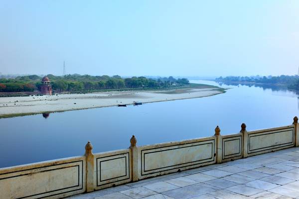 Yamuna River from Taj Mahal - Agra - India