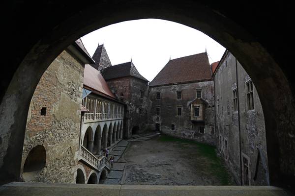 Inner courtyard of Corvins' Castle, Romania