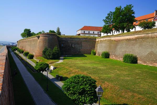 The fortress walls of Alba Iulia, Romania