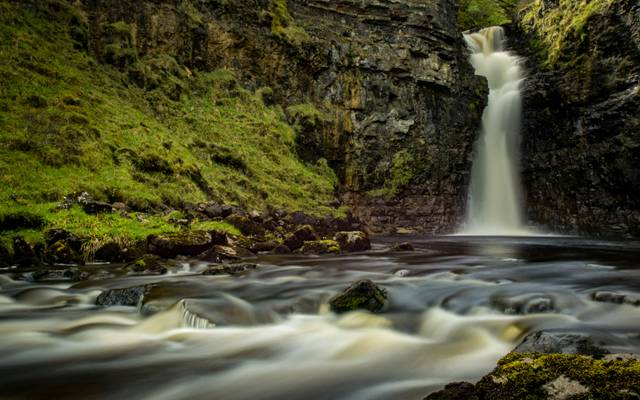 Waterfall on Lealt River.