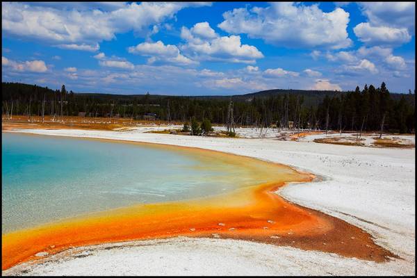 Black Sand Basin. Sunset Lake