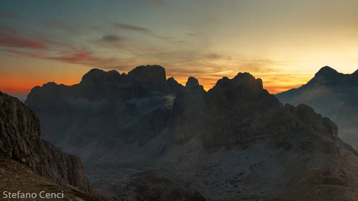 Sunrise from Lagazuoi