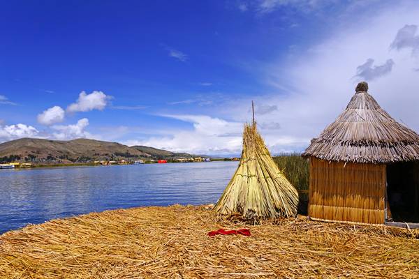 Titicaca view from a floating island