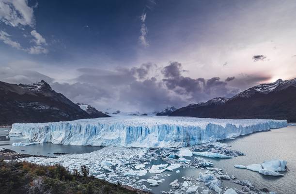 Panorama of the Perito Moreno Glacier