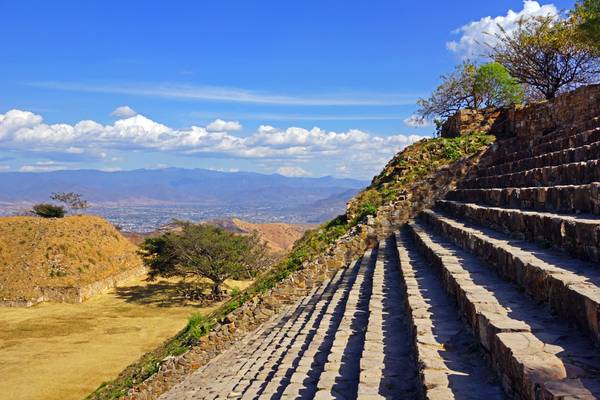 Stairs of the South Platform, Monte Albán