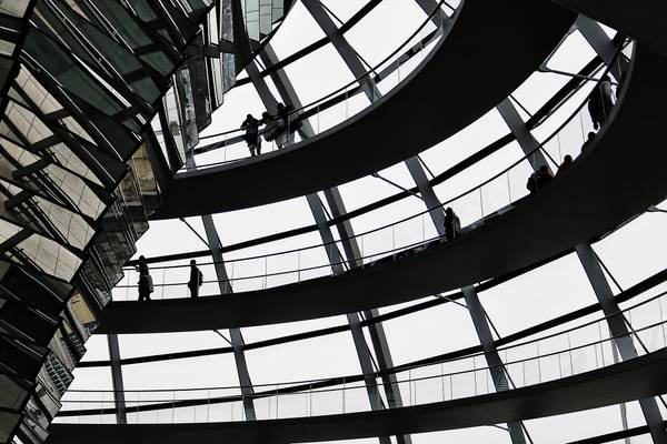 La cupola o "lanterna" del Reichstag (Belino)