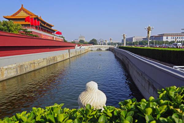 Moat in front of Tiananmen Gate, Beijing