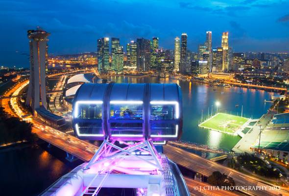 Views from Singapore Flyer