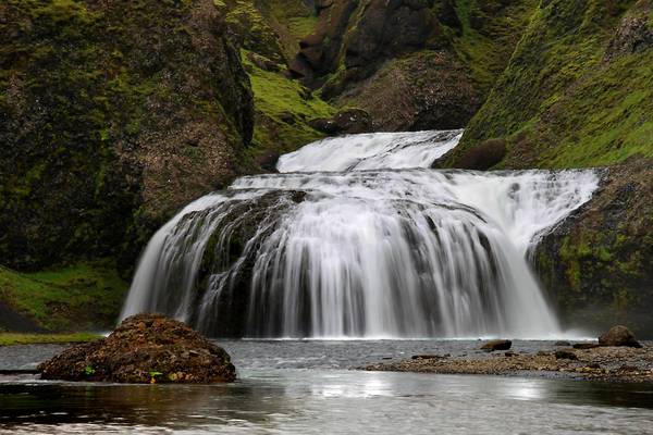 Stjórnarfoss waterfall, Iceland
