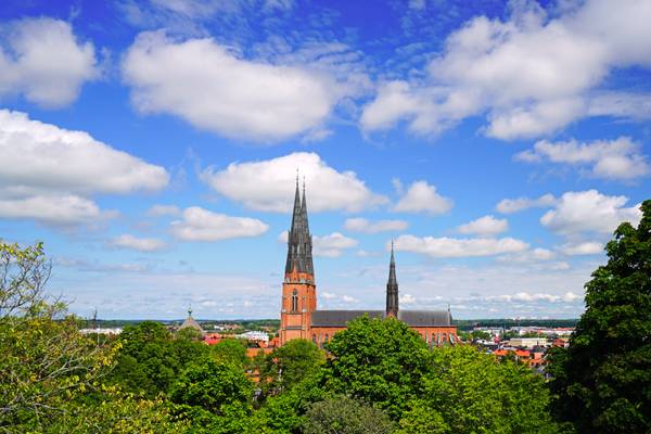 Splendid clouds over the Cathedral, Uppsala, Sweden