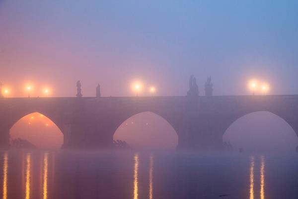 Charles Bridge in the morning