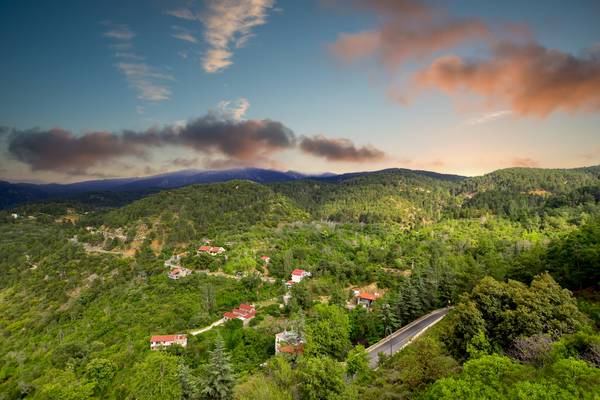 Troodos Mountains, road to Pedoulas - Cyprus.