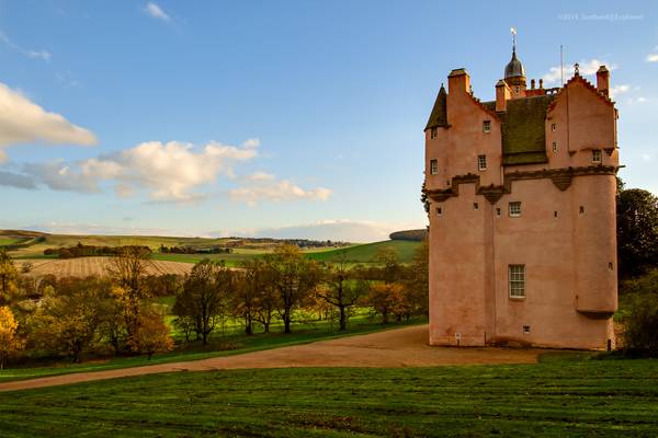 Looking out from Craigievar Castle