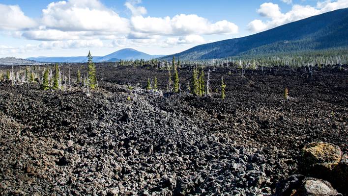 Lava Trail around Dee Wright Observatory, Oregon