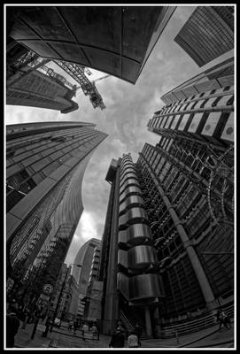 Lloyd's Building looking upwards
