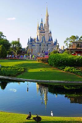 Magic Kingdom reflections, Disney World, Orlando