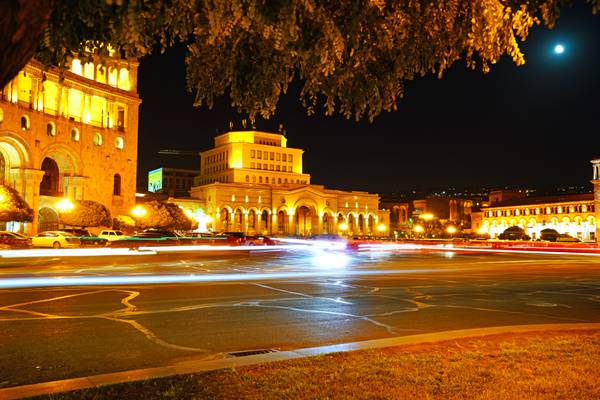 Yerevan by night. Amiryan St
