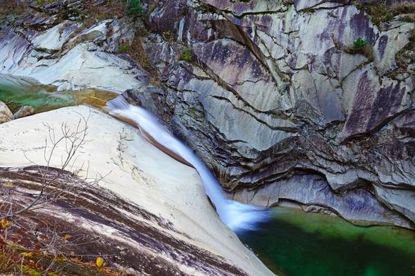 Spectacular little waterfall, Diamond Mountains, North Korea