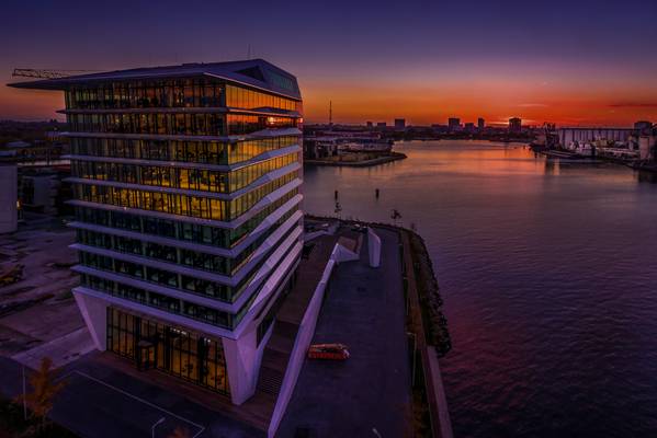 Porcellis Building Amsterdam Sunset