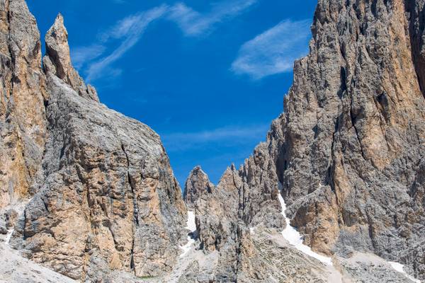 .. verso il Gruppo Sassolungo - forcella Sassolungo