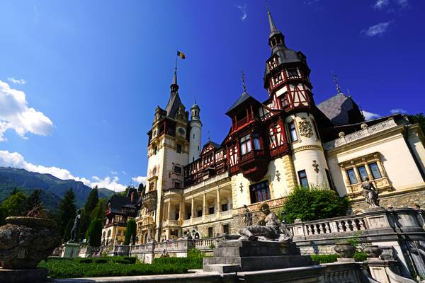 Magnificent Peleș Castle, summer residence of Romanian kings