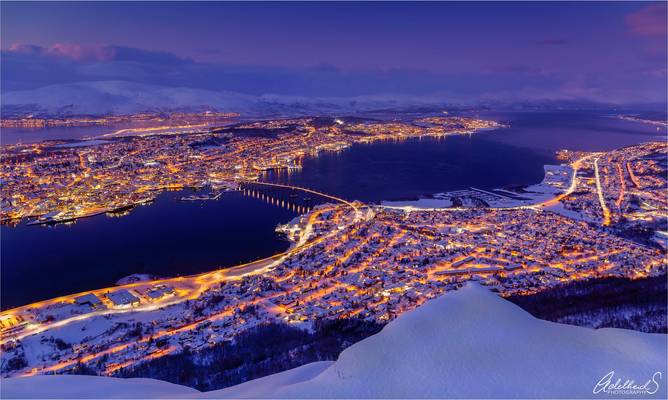 Winter view of Tromsø, Norway